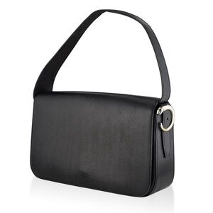 Authentic Vintage Cartier Panther Shoulder Bag, Black color Leather